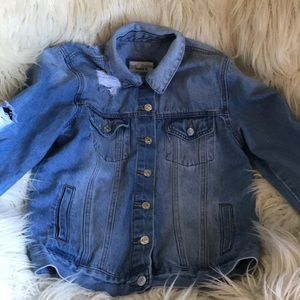 Light wash denim jacket